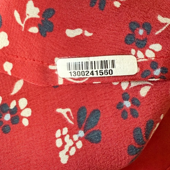 Veronica Bears Floral Red Long Sleeve Marion Dress. Size 4 - Picture 15 of 16